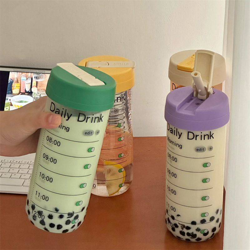 Coffee Equipment Eu - Botol air kaca dengan penanda waktu