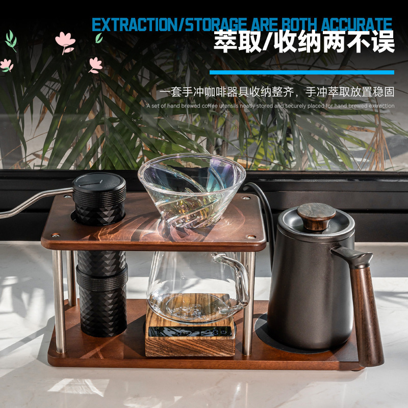 Coffee Equipment Pour Over - Stands untuk pour-over dari kayu solid,