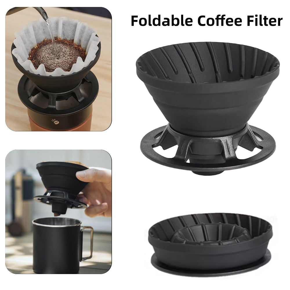 Coffee Equipment V60 - Cangkir filter kopi silikon portabel dan