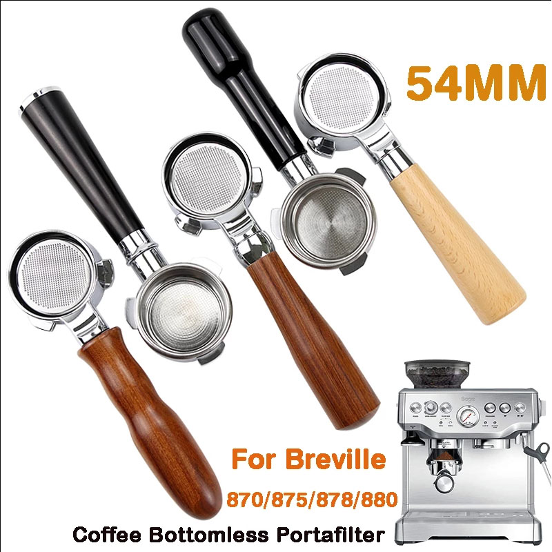 Naked Portafilter Bottomless - Breville baja tahan karat 54mm Bottomless