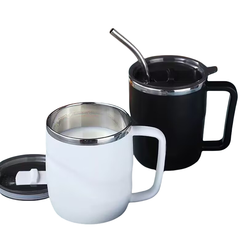 Coffee Equipment Eu - Mug Kopi Terisolasi 400Ml dengan Tutup