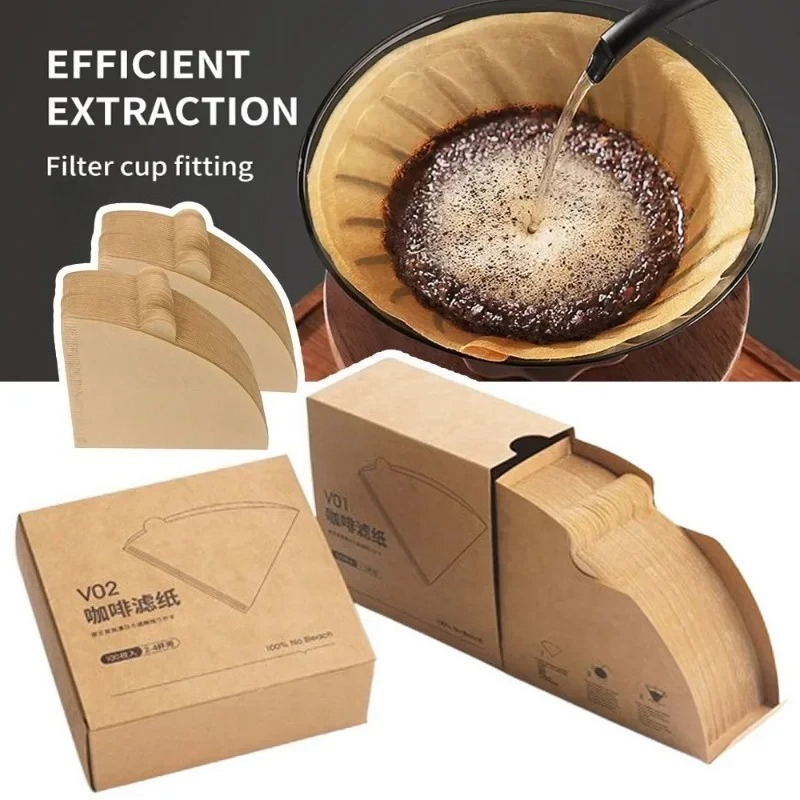 Coffee Equipment Cleaner - Filter Kerucut Wood Pulp 02 untuk