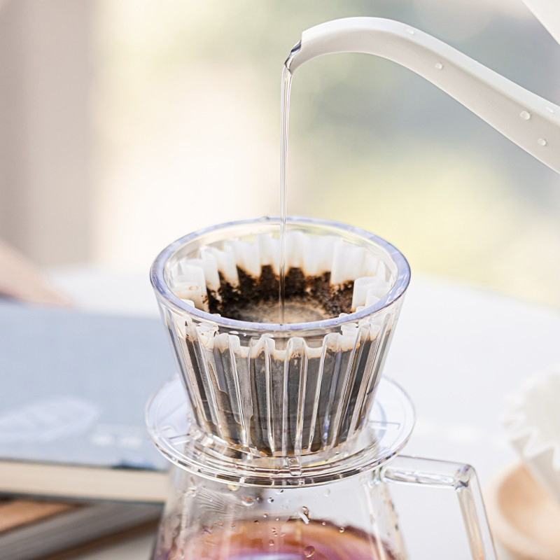 Gelombang Dripper kopi kristal - Coffee Equipment V60 ulasan dan harga