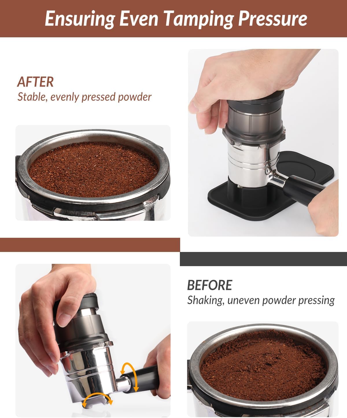 Alas Tamping untuk Mesin Espre - Coffee Equipment Distributor ulasan dan harga