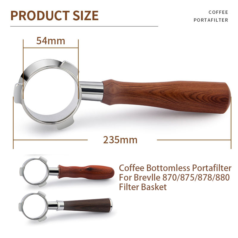 Breville baja tahan karat 54mm - Naked Portafilter Bottomless ulasan dan harga