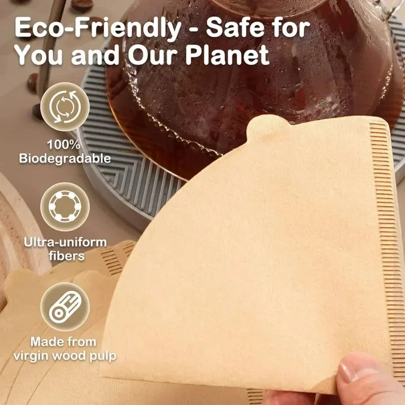 Filter Kerucut Wood Pulp 02 un - Coffee Equipment Cleaner ulasan dan harga